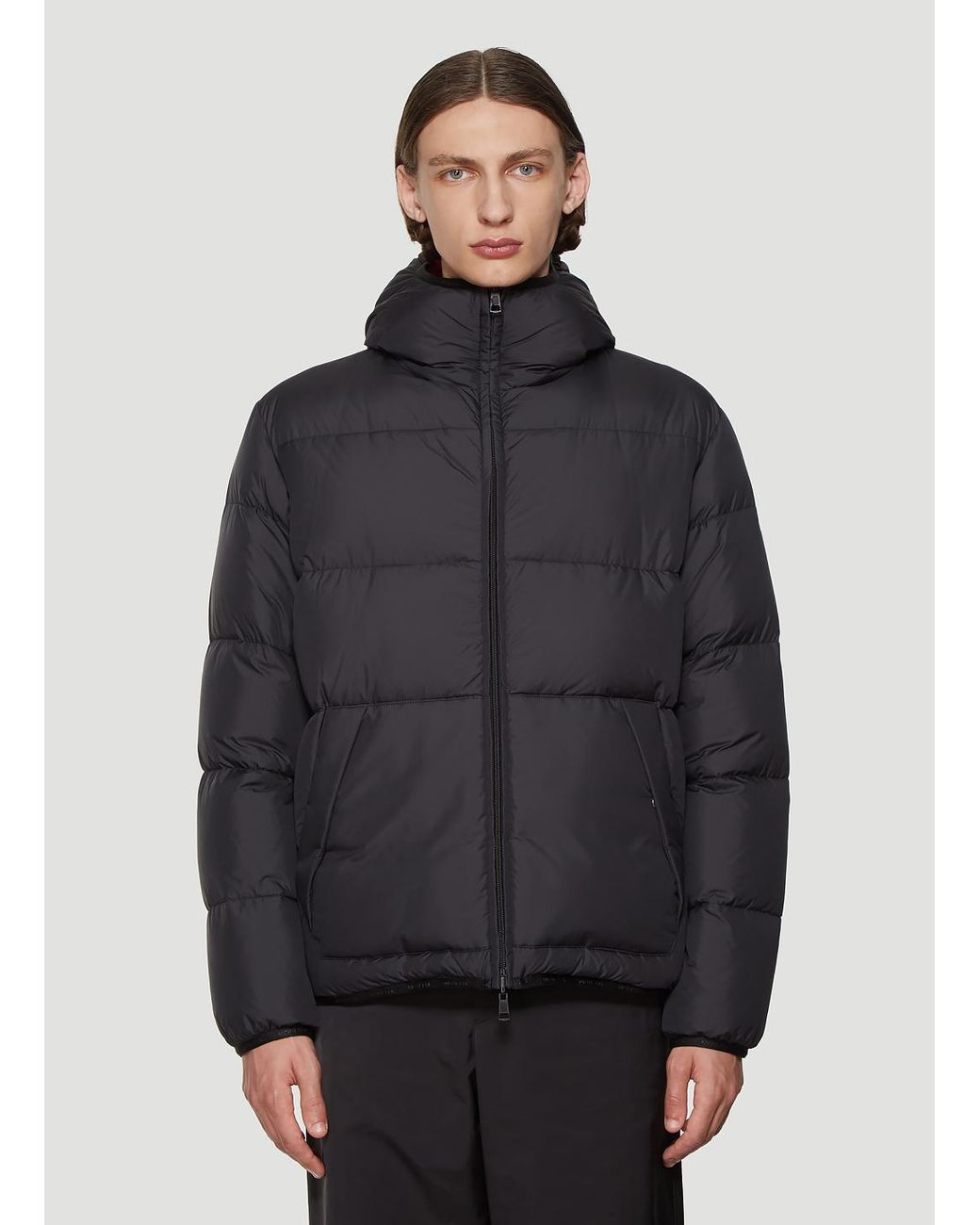 Moncler Synthetic Reversible Padded Jacket In Black for Men - Lyst