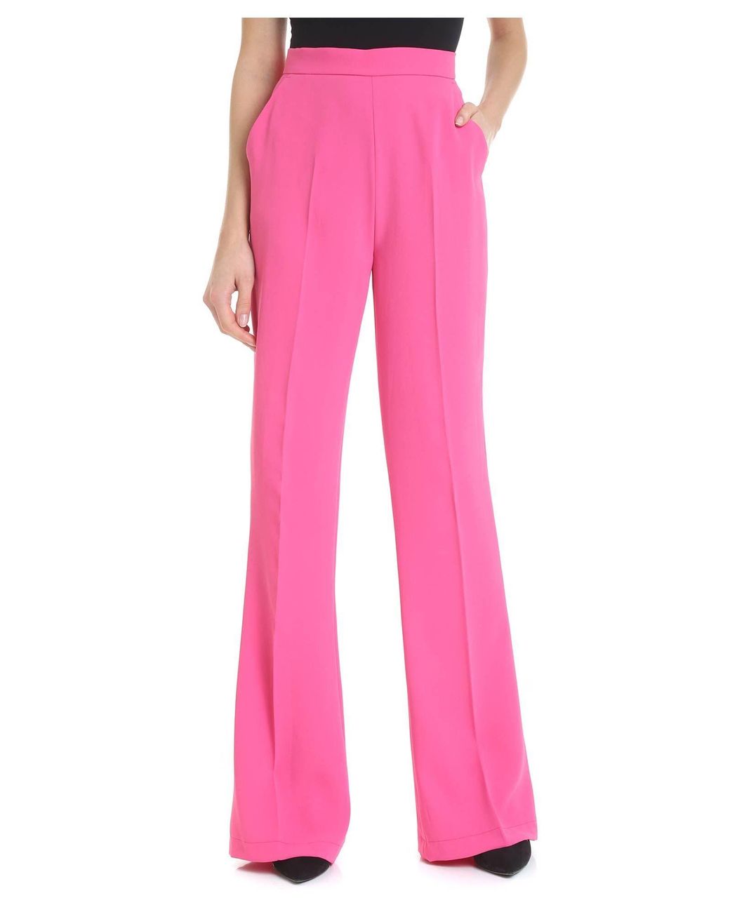 Pinko Fuchsia Polyester Pants in Pink - Lyst