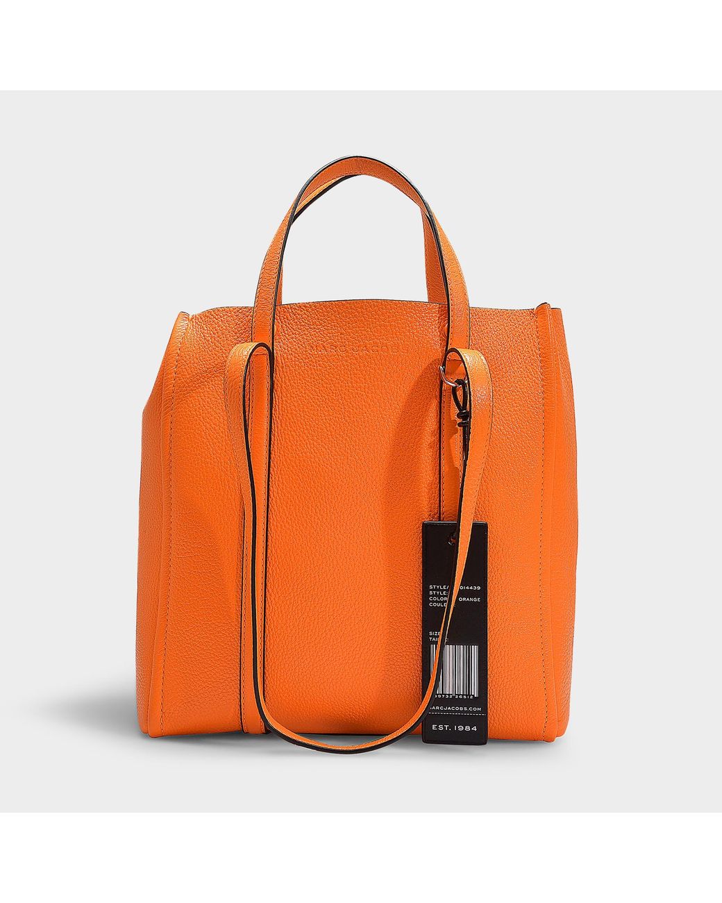 bright orange tote bag