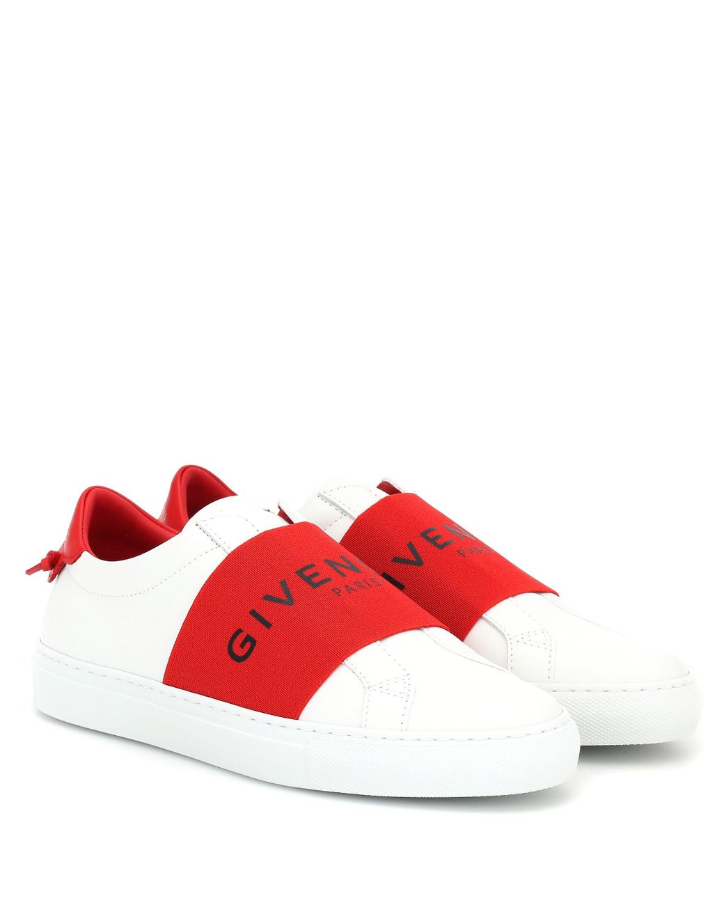 Givenchy Leather Urban Street Sneakers in White,Red (Red) - Save 27% - Lyst