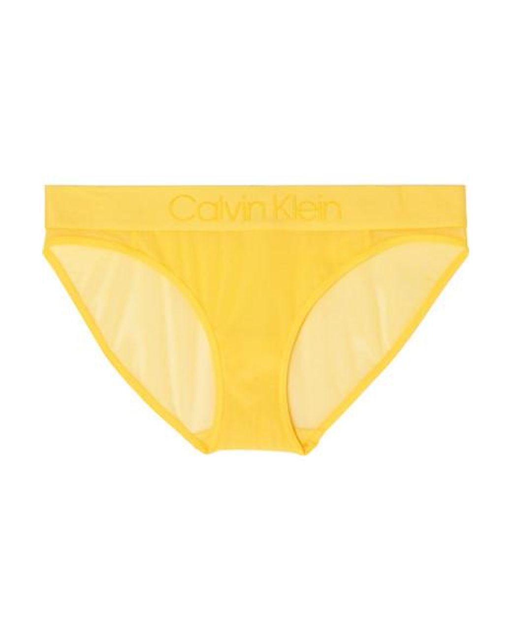 Calvin Klein Stretchmesh Briefs in Yellow Lyst