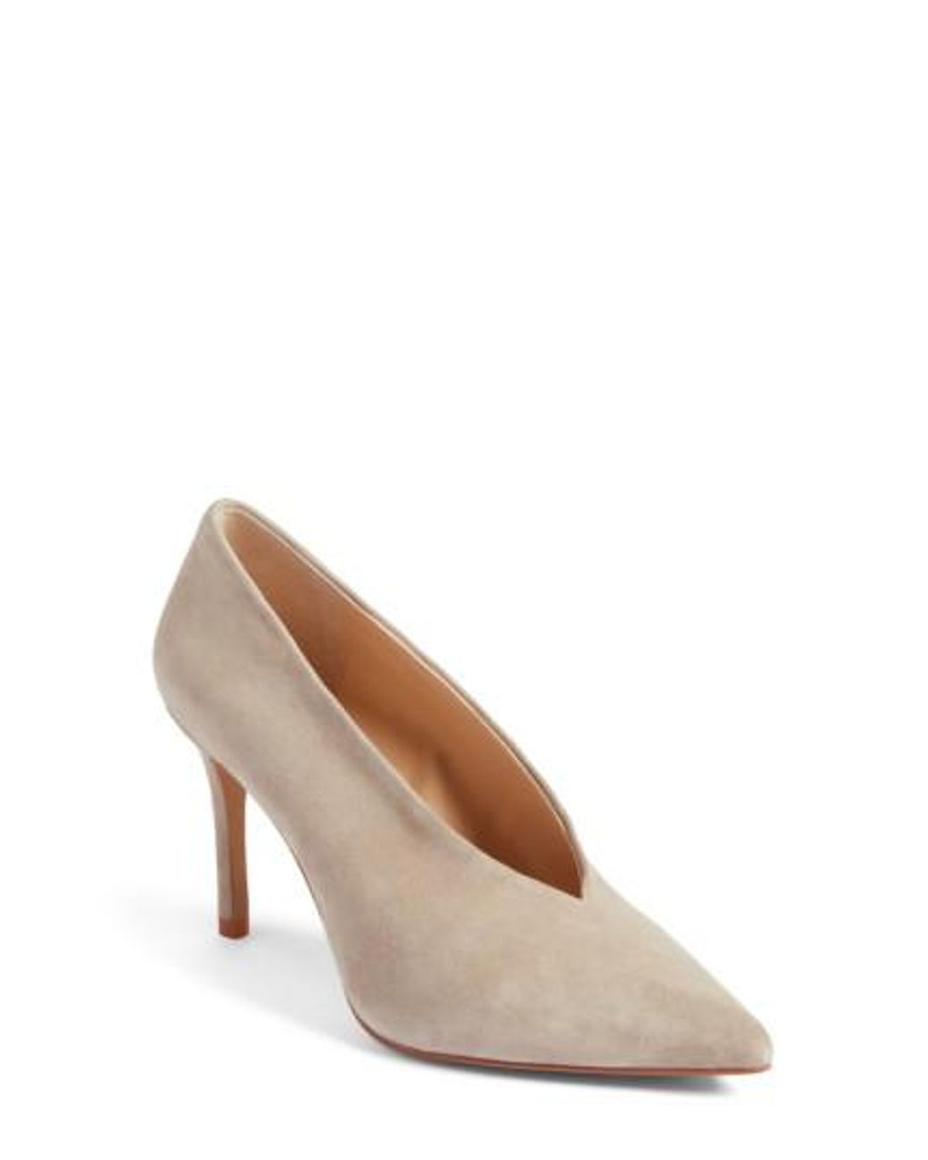 Lyst - Vince camuto Ankia Suede Pump in Brown