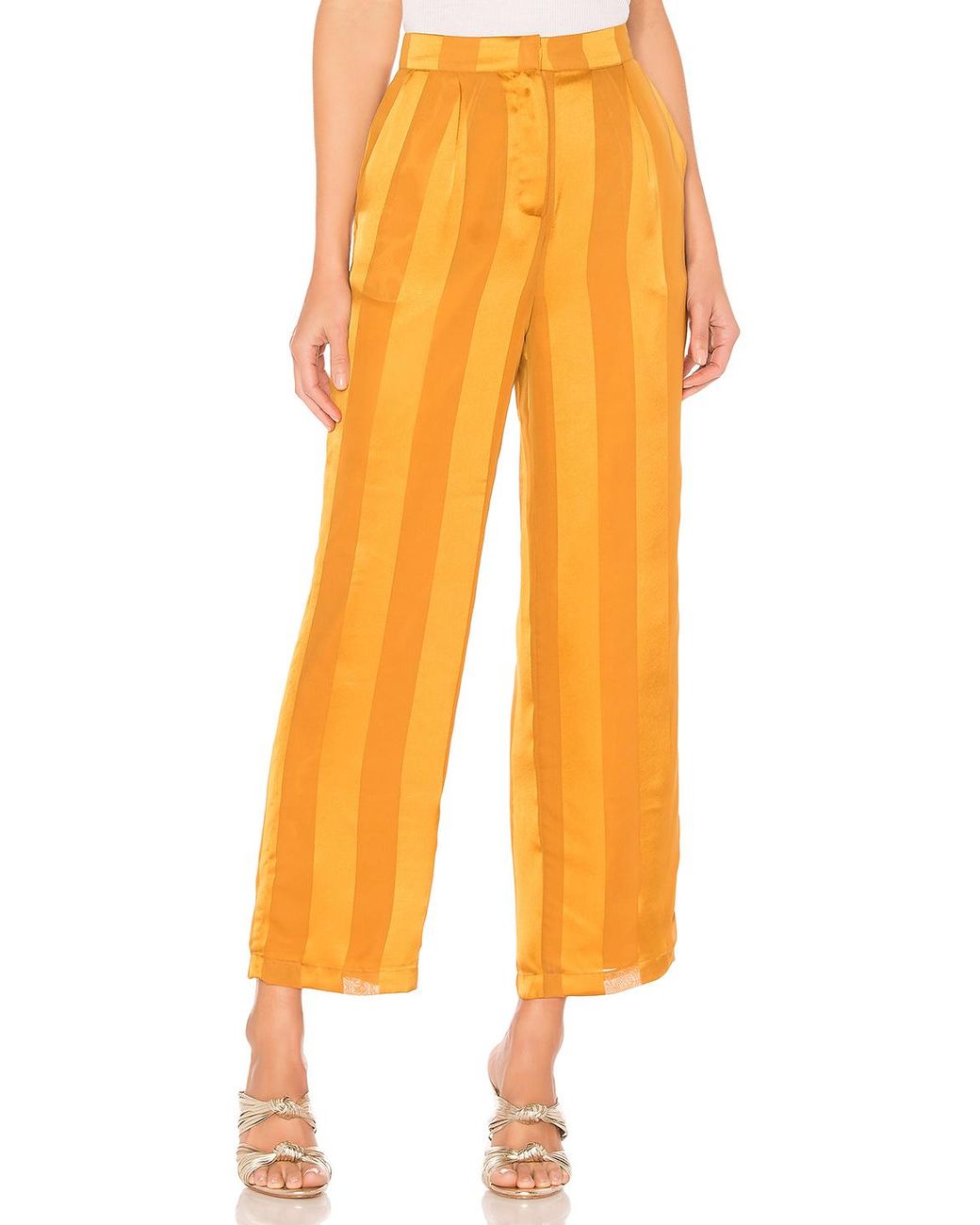 House of Harlow 1960 Synthetic X Revolve Alessia Pant in Orange - Lyst