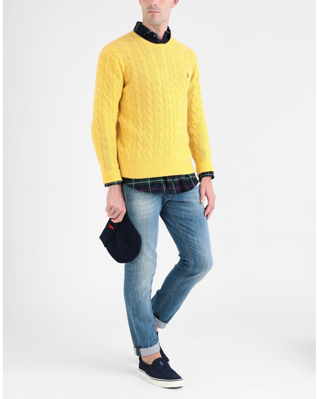 Pullover Lauren Juglzvpsmq En Polo Jaune Homme Pour Lyst Coloris Ralph UzpGLSMqV