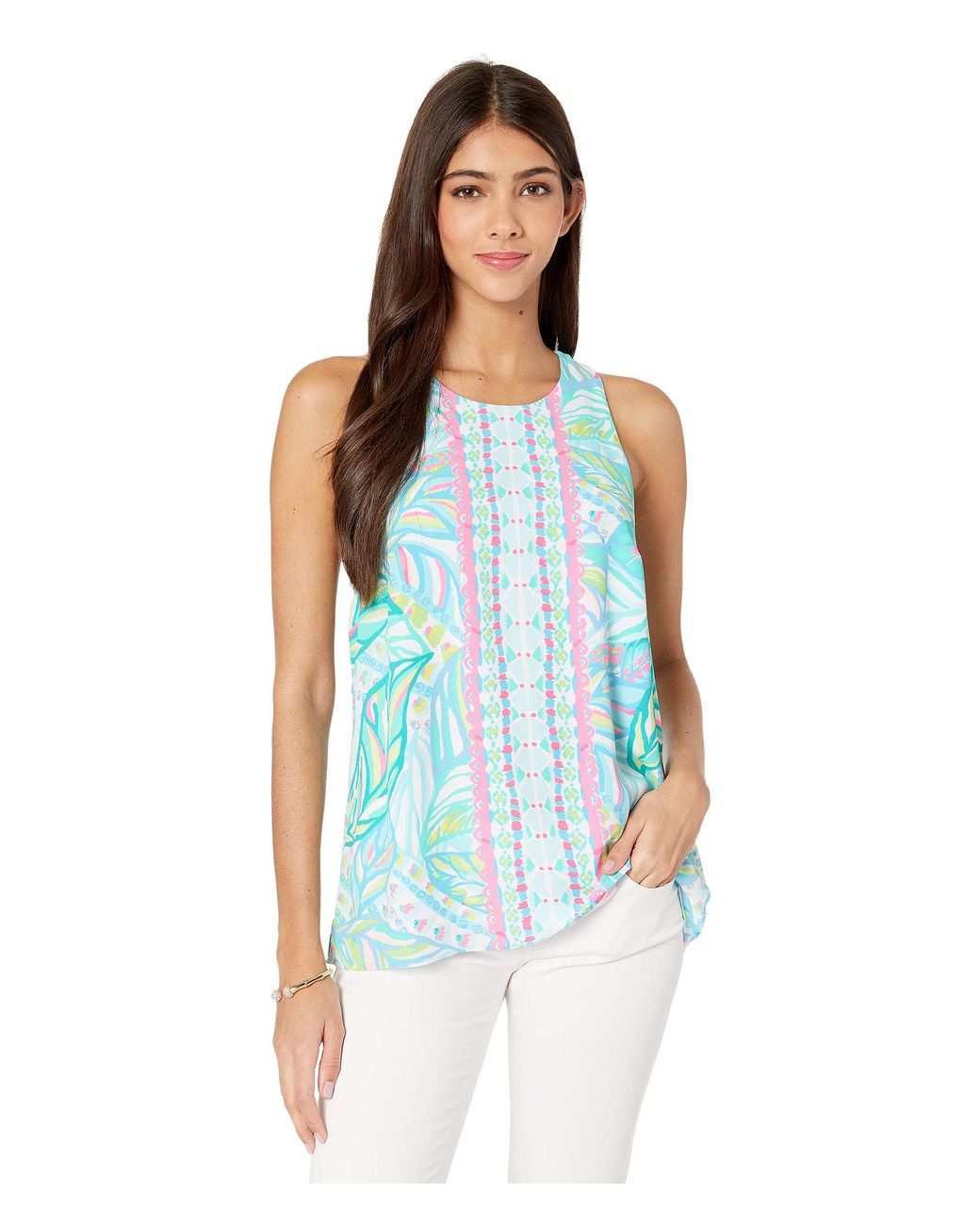Lilly Pulitzer Synthetic Lyle Top in Blue - Lyst
