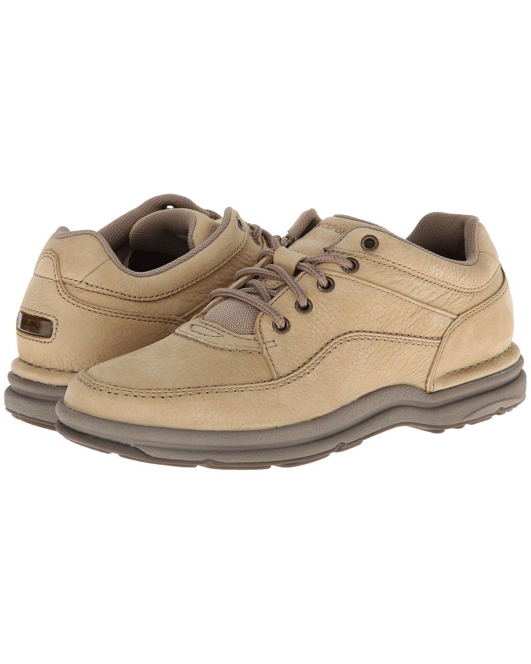 Rockport Leather World Tour Classic in Sand Nubuck (Natural) for Men ...