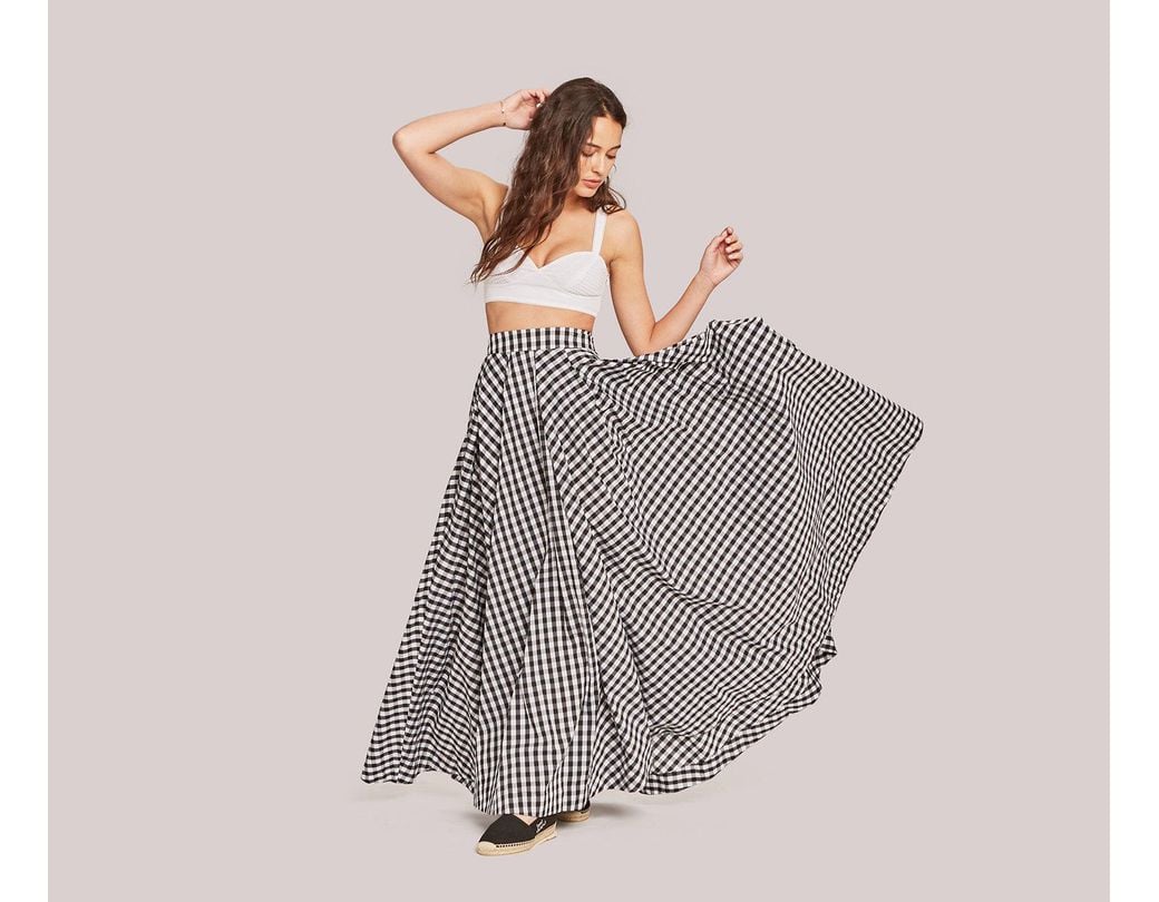 yaura high waist maxi skirt