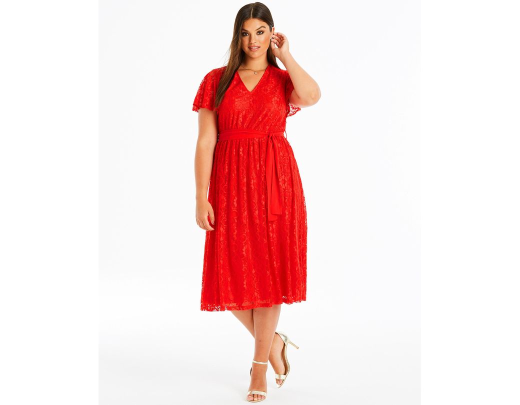 simply be red dress