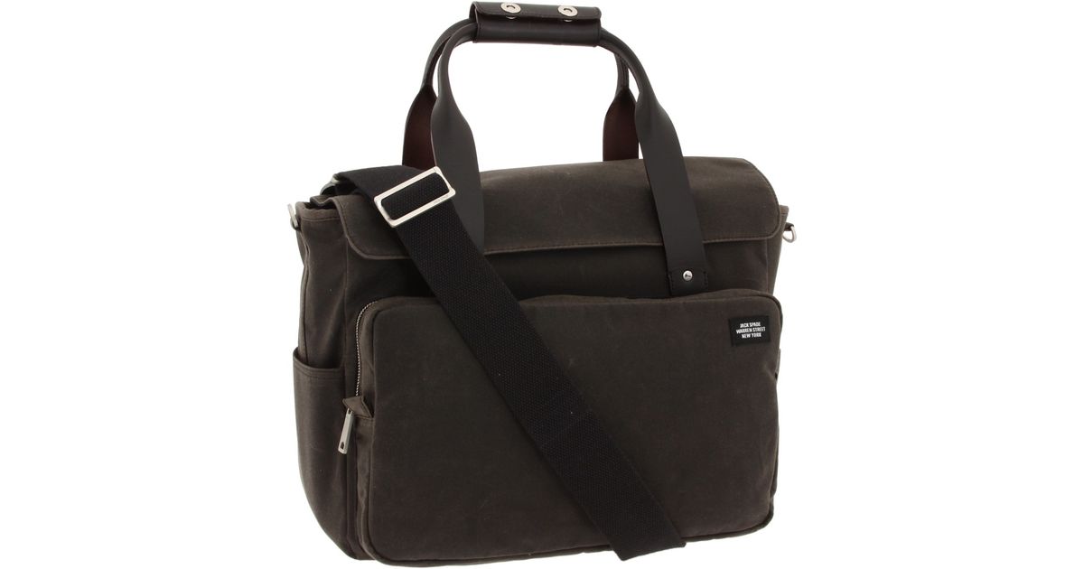 Lyst Jack Spade Waxwear Survey Bag In Brown For Men