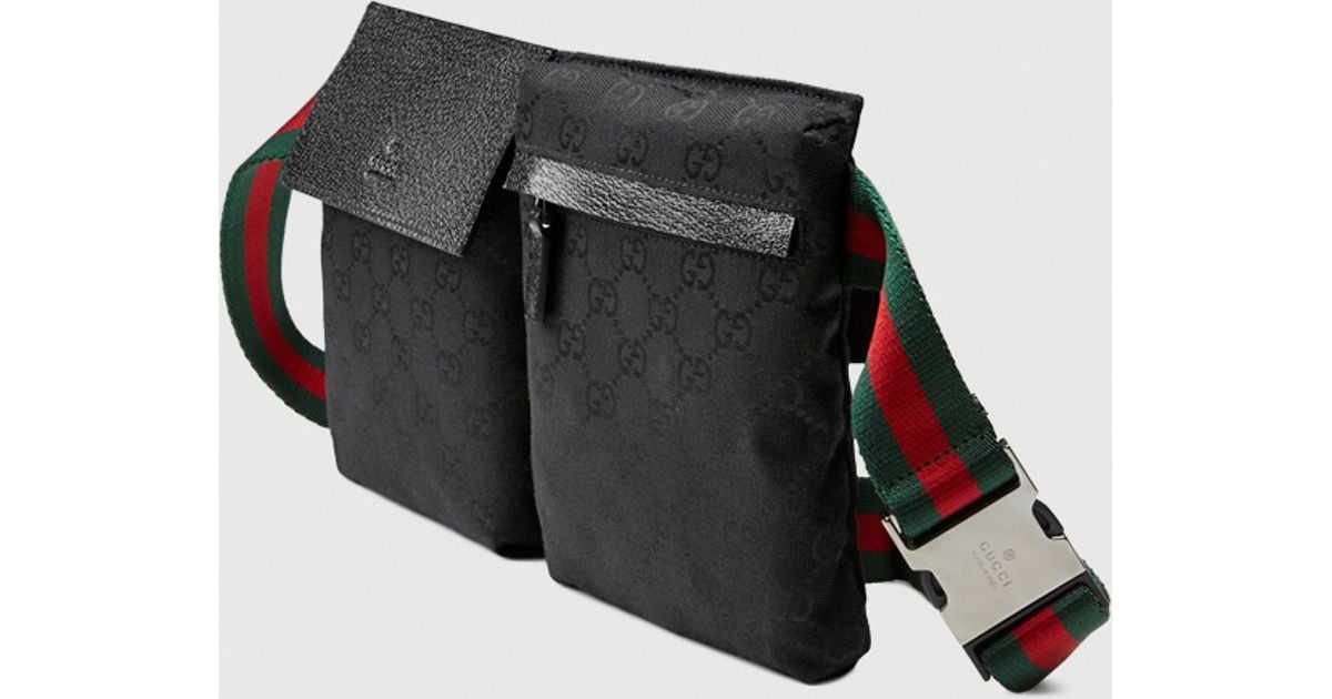 Lyst - Gucci Original Gg Canvas Belt Bag in Black for Men