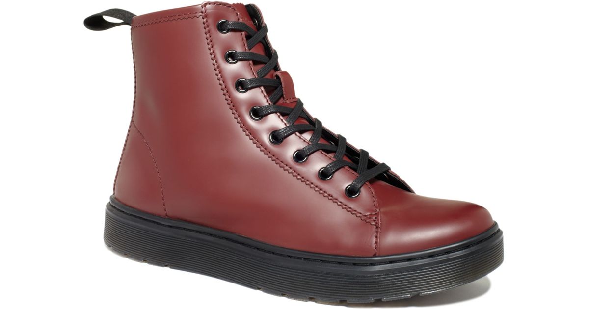 red lace boot