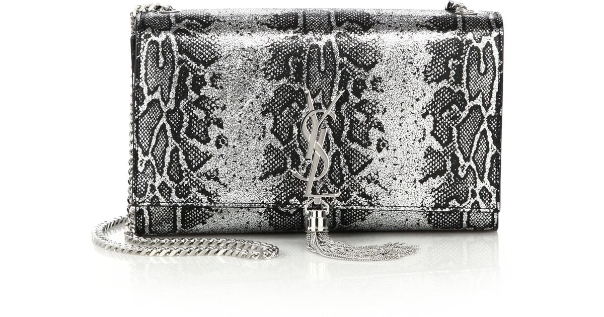 Classic Medium Kate Monogram Saint Laurent Tassel Satchel In Royal Blue Leather