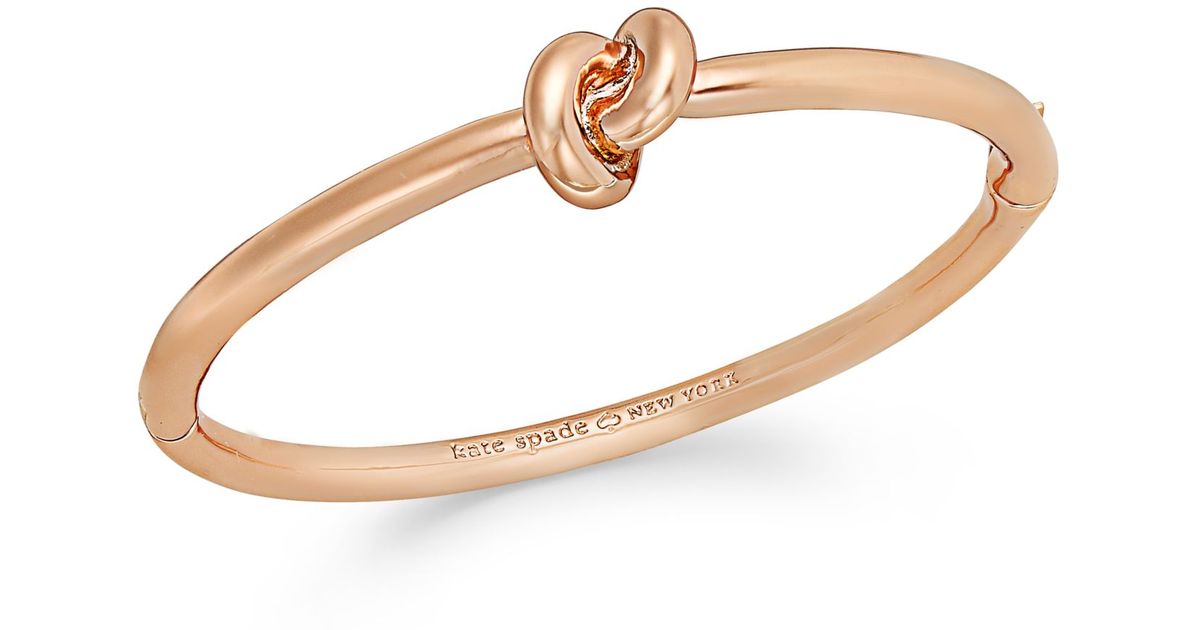 Lyst Kate Spade New York Rose Gold Tone Sailor S Knot Hinged Lyst Kate Spade New York Rose Gold Tone Sailor S Knot Hinged Bangle Bracelet In Metallic