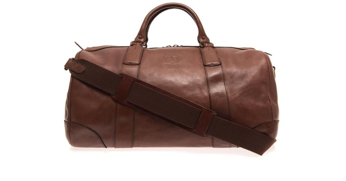 ralph lauren travel bag leather