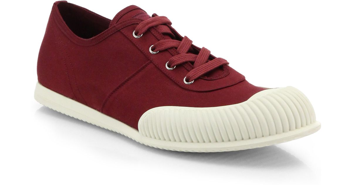 prada gabardine fabric sneakers