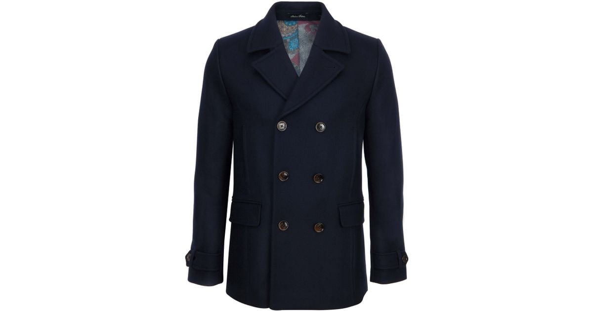 ted baker ossain herringbone peacoat