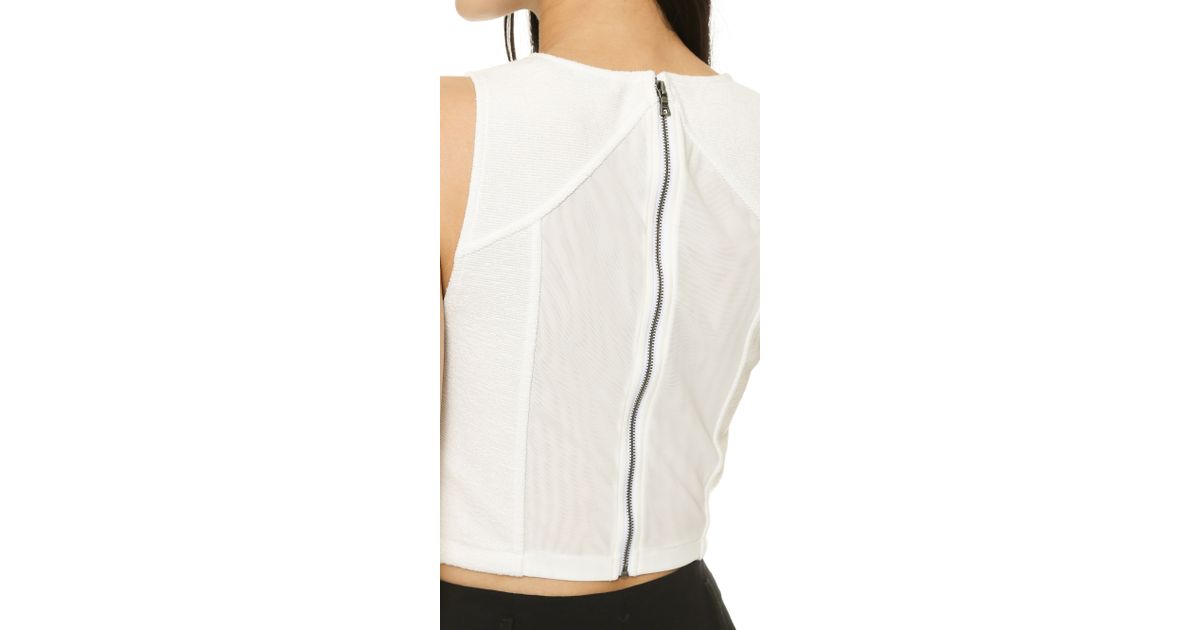 alice and olivia white shirt