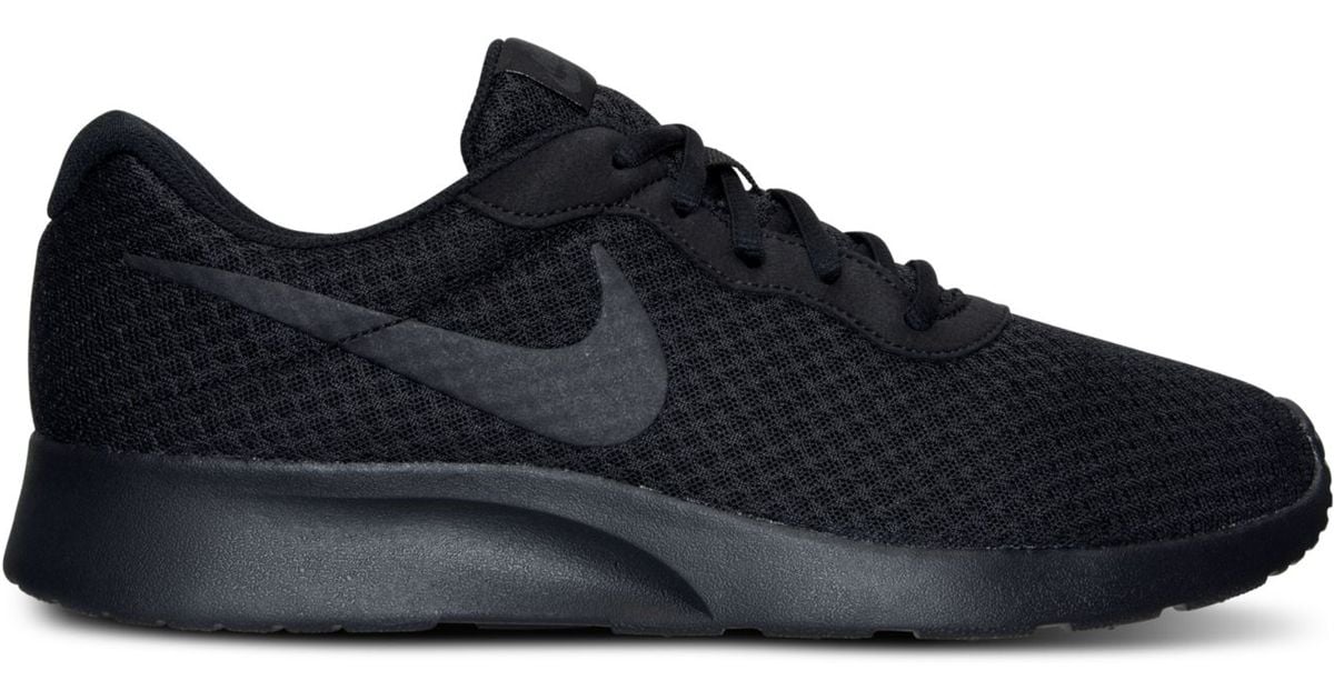 black on black nike shoes