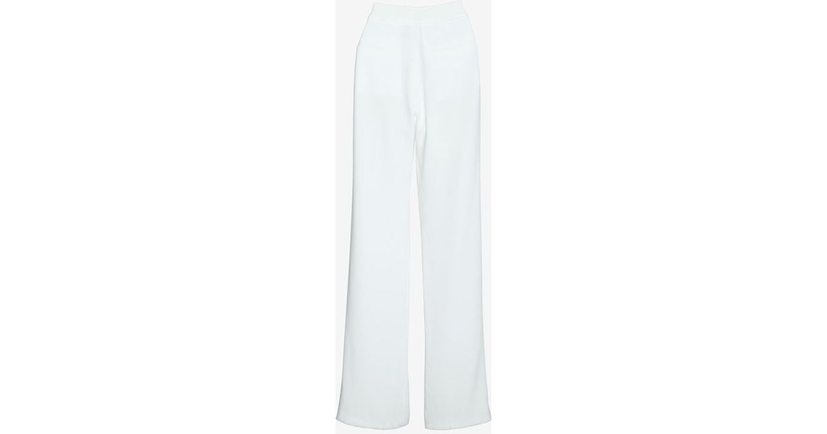 10 crosby derek lam Lace-up Skinny Pants in White | Lyst