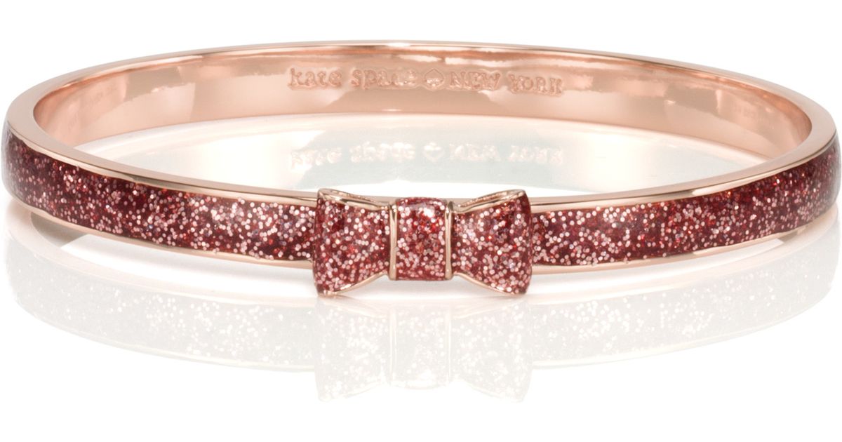 Lyst Kate Spade New York Take A Bow Bangle In Pink