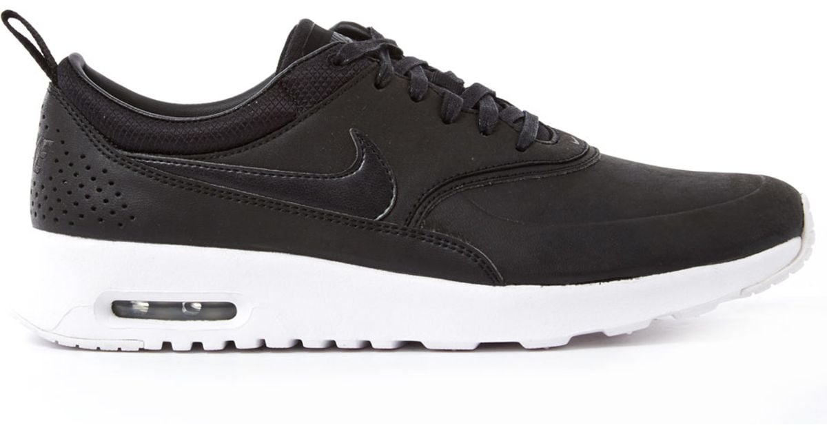 Nike Black Air Max Thea Premium Leather Trainers Nike Black Air Max Thea Premium Leather Trainers