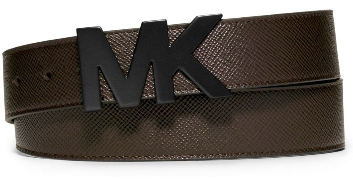Michael kors Leather Belt in Brown for Men | Lyst
