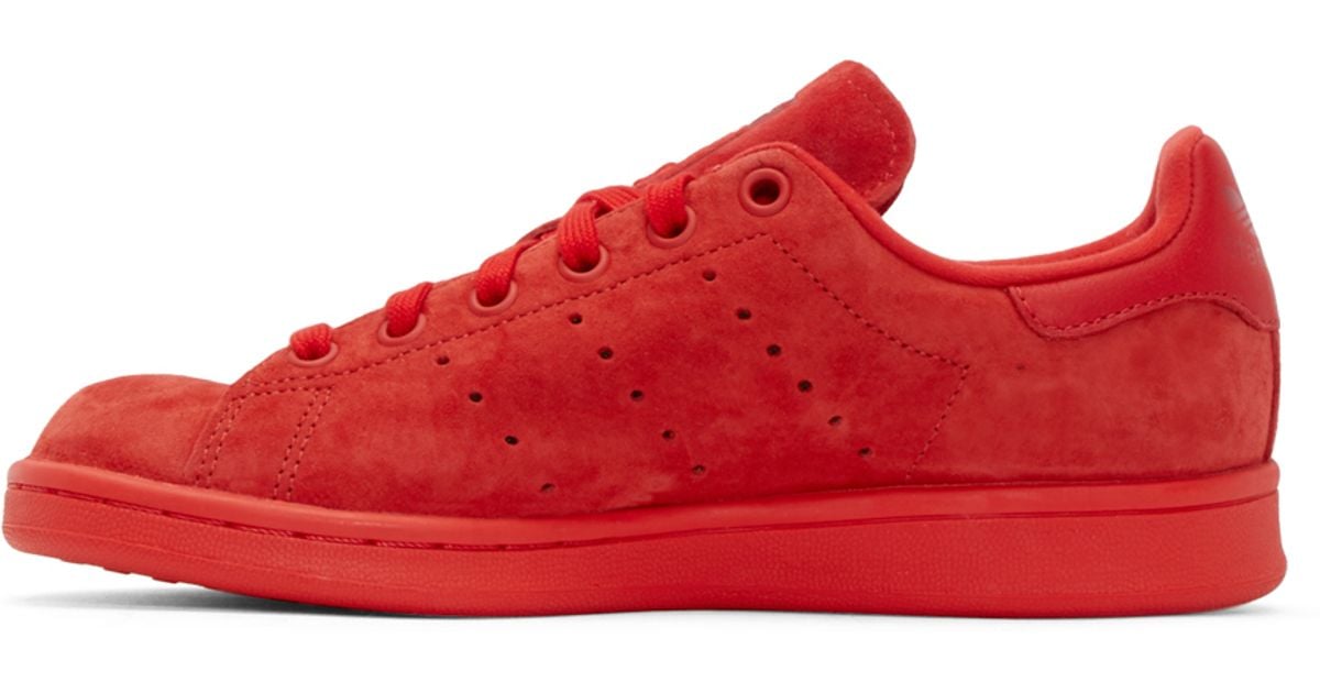 adidas stan smith all red