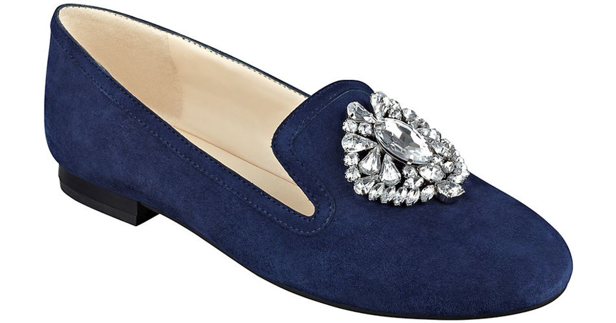 leather smoking flats