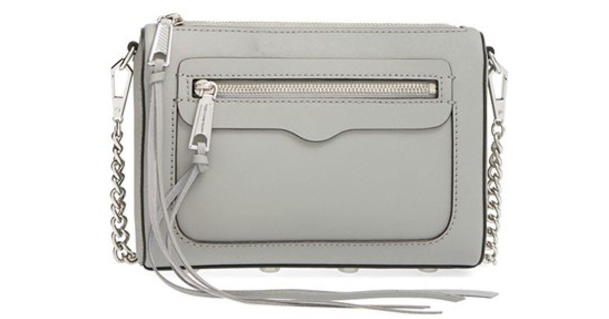 Lyst Rebecca Minkoff Avery Crossbody Bag In Gray