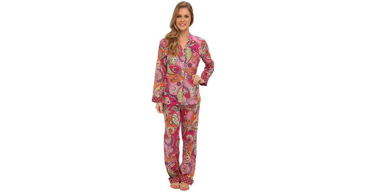 Vera bradley Short-sleeve Knit Pajama Tee in Pink | Lyst
