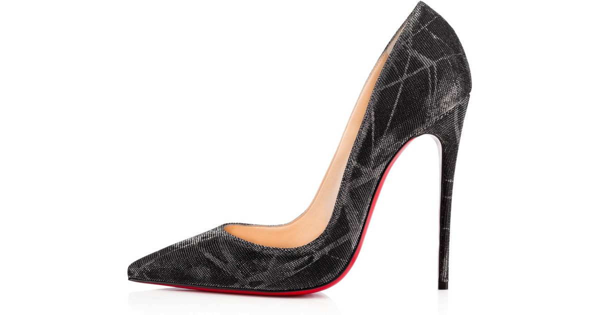 Christian louboutin Studded Patent Leather Pumps in Black | Lyst
