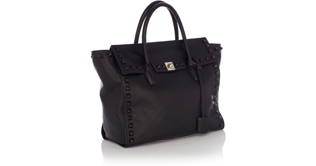 Karen Millen Limited Edition Studded Tote Bag In Black Lyst