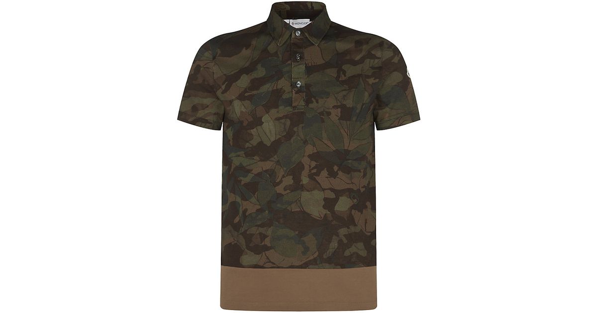 moncler camo polo