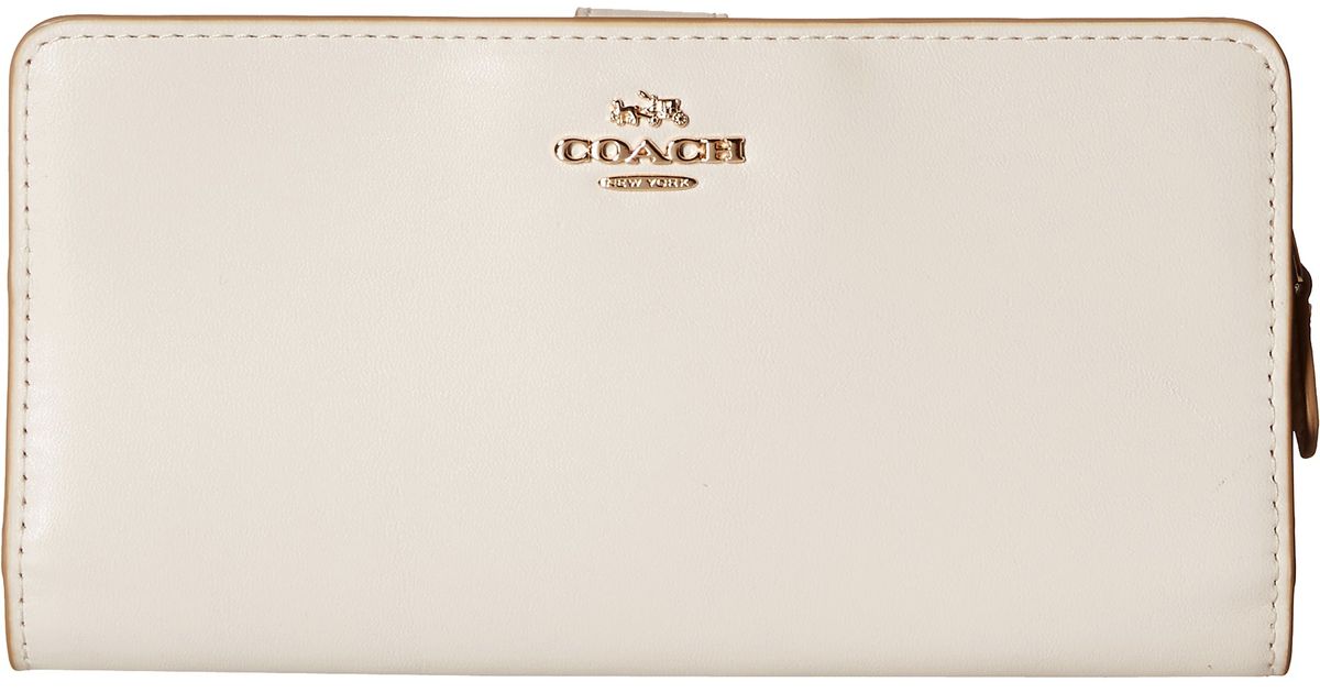 Lyst Coach Skinny Wallet In White