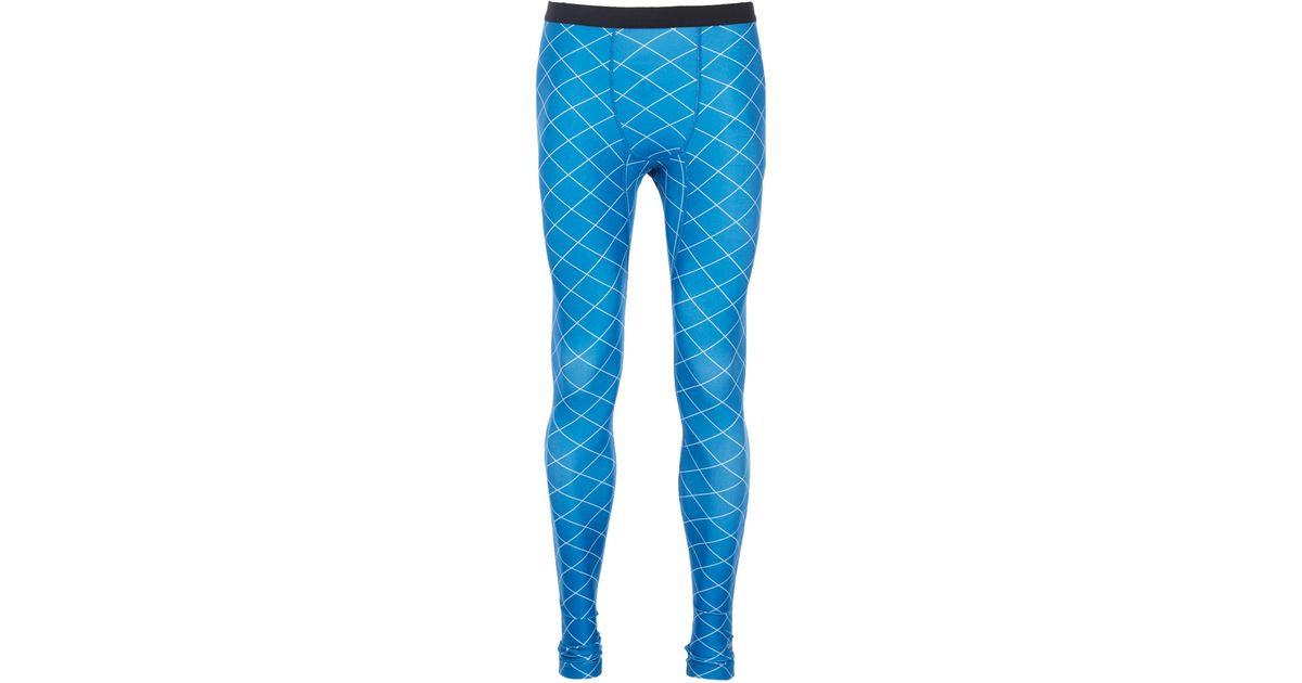 nike blue running tights