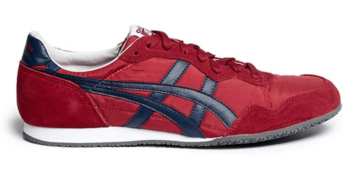 Onitsuka tiger 'serrano' Sneakers in Red | Lyst