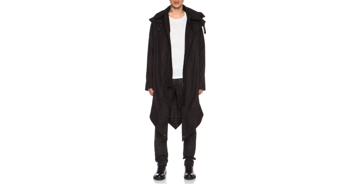 Lyst - Belstaff Men'S Alderney Waxed Cotton Poncho in Black