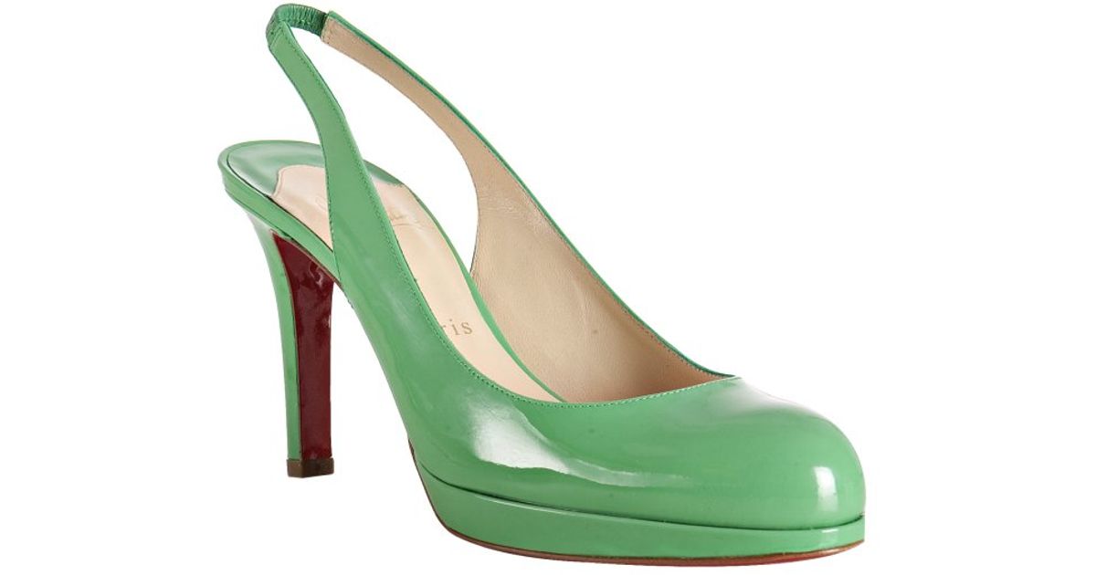 christian louboutin slingback platform