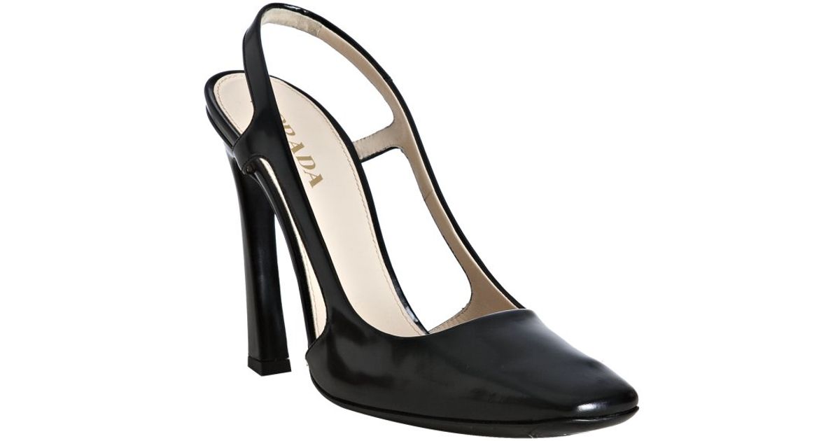 square toe sling backs