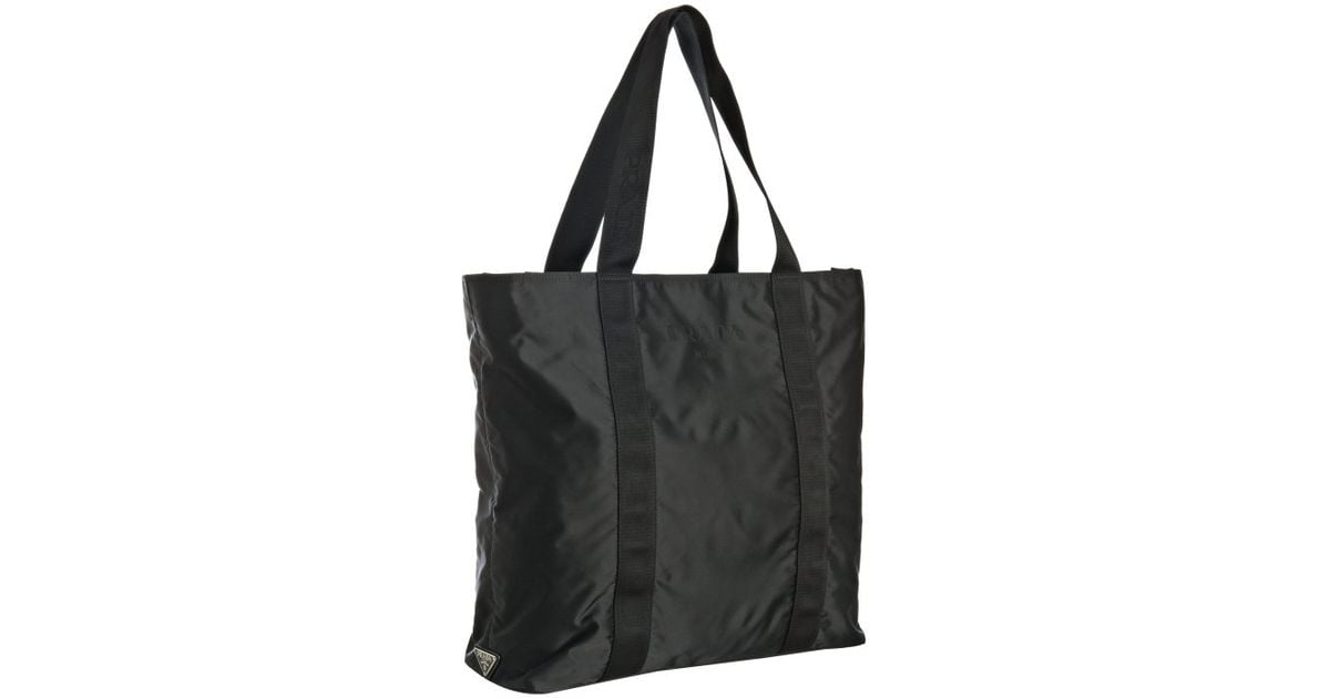 Prada Black Nylon Tote Bag in Black for Men | Lyst  