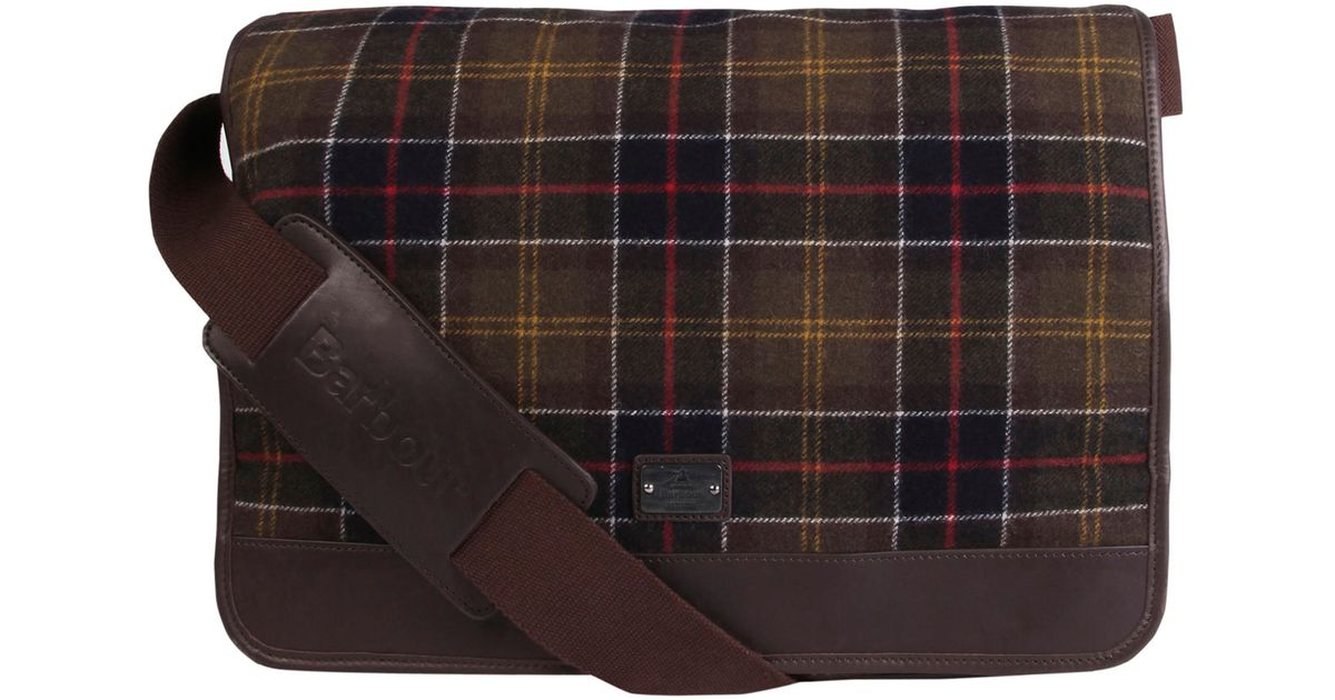 Lyst Barbour Tartan Tarras Messenger Bag In Green For Men