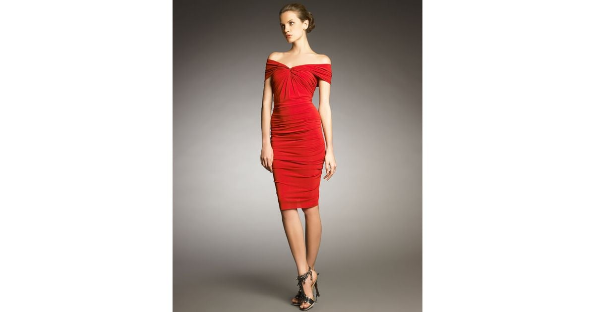 One Shoulder Red Dress