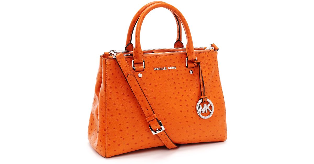 Michael Kors Ostrich Purse Best Image Ccdbb Org Lyst Michael Kors Medium Bedford Ostrich Embossed Dressy Tote