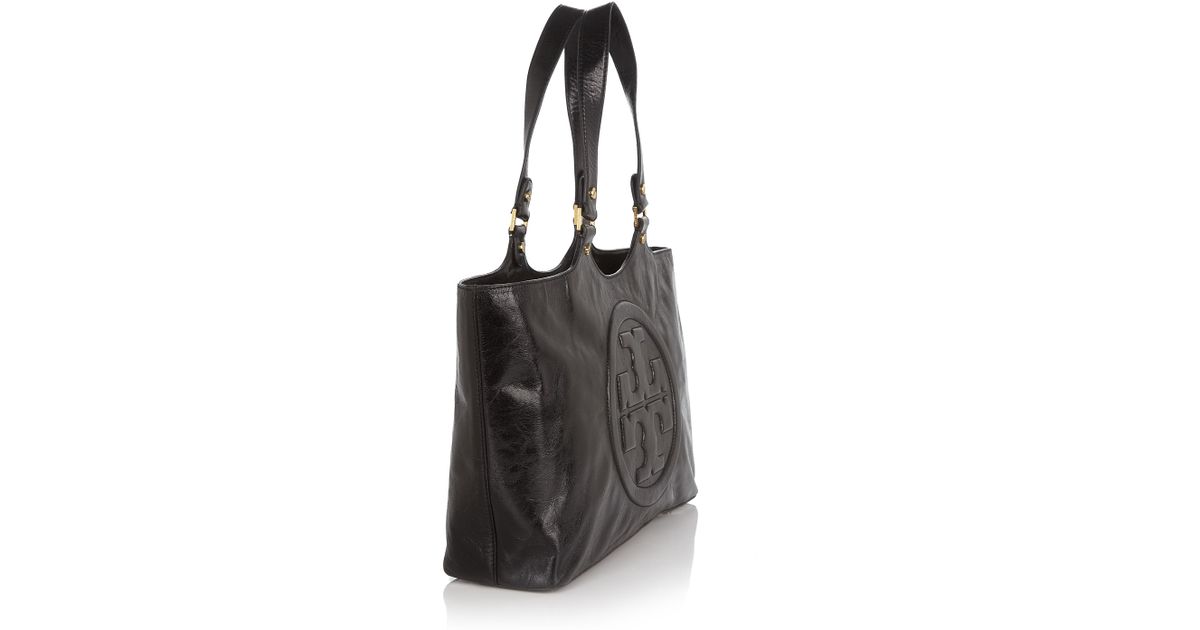 tory burch bombe leather tote