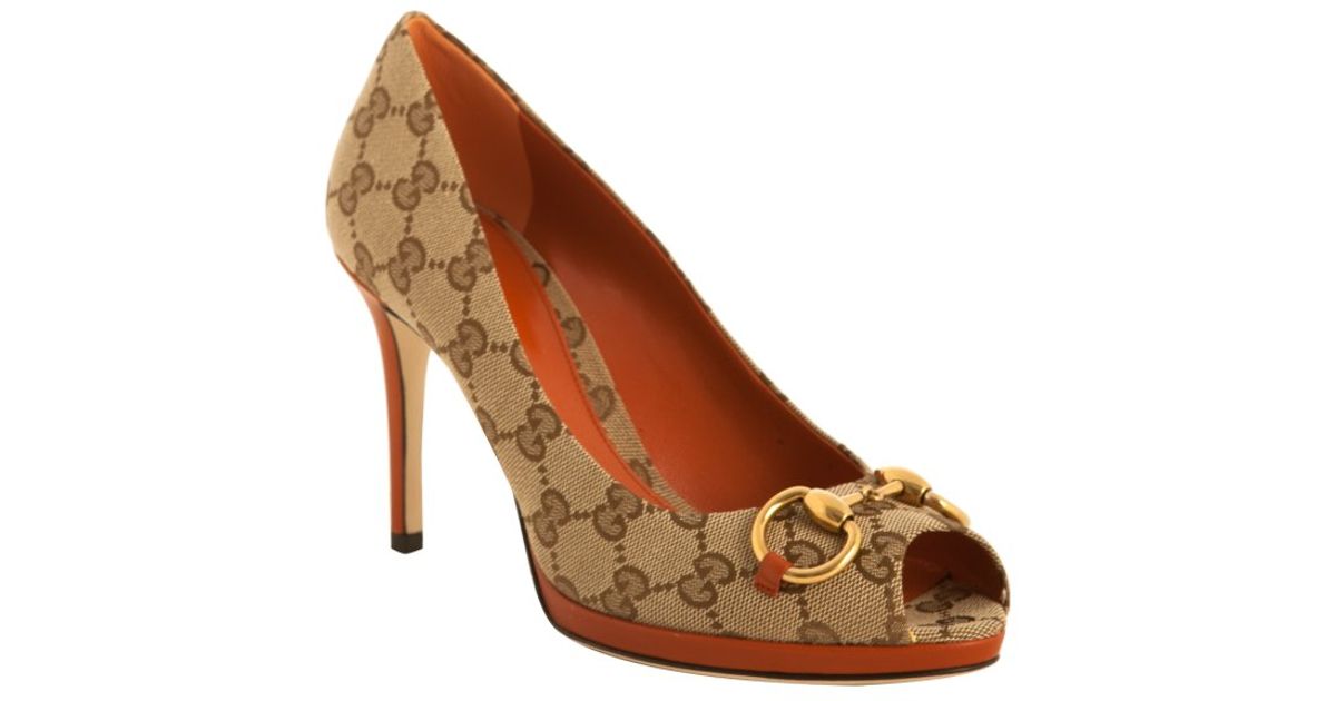 gucci horsebit mid heel pumps