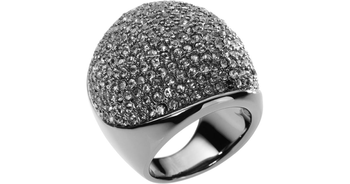 Lyst Michael Kors Pave Dome Ring In Metallic
