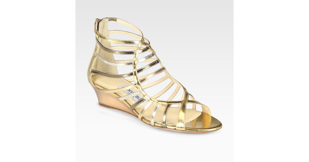 silver gladiator wedge sandals