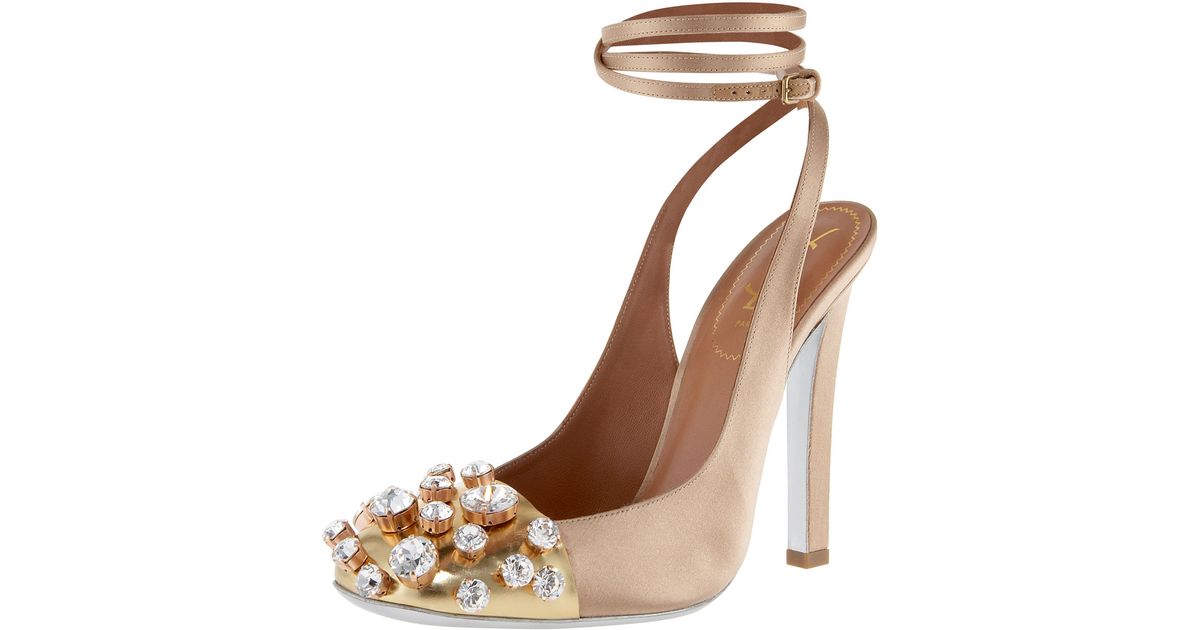 saint laurent ankle strap pump