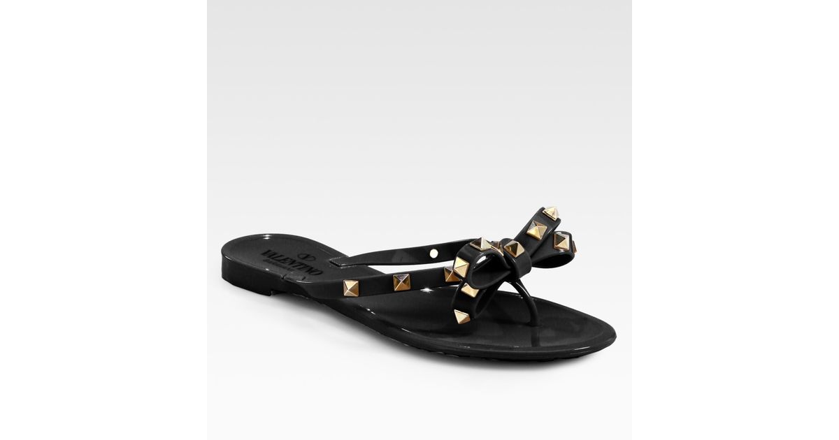 valentino jelly flip flops