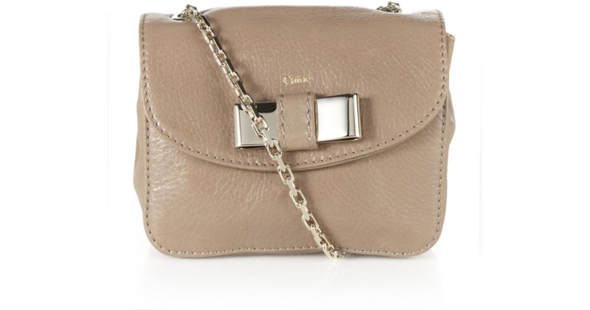 Chlo Mini Lily Crossbody Bag in Gold | Lyst